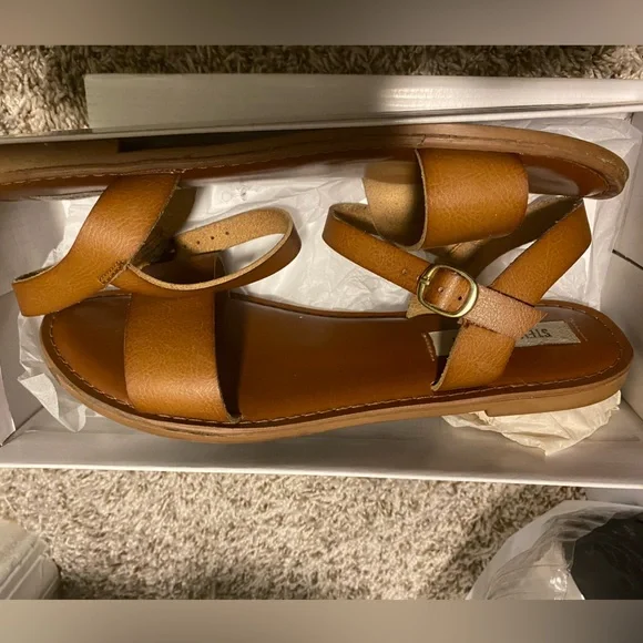 Steve Madden Dafodil Cognac sandals - Picture 2 of 5